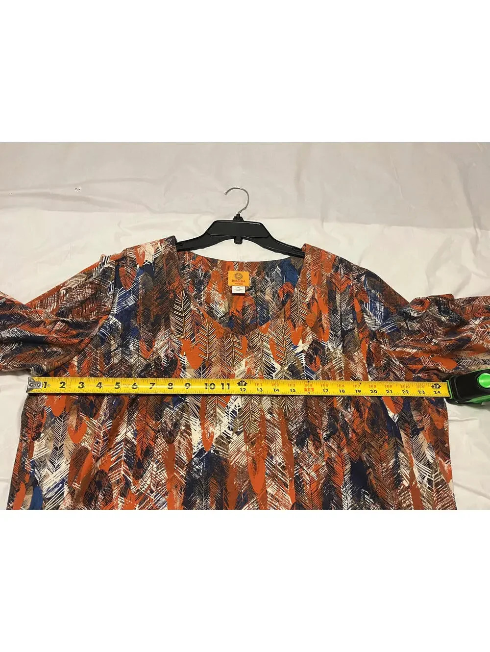 Lot of 2 Ruby Rd. Size 1X Women's Blouse  Feather & Stripe Print Top NWT Size 1X - Picture 14 of 15